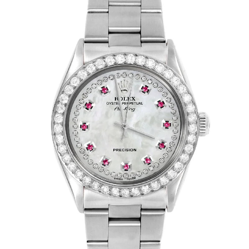 Rolex Air King 34mm | 5500-SS-WMOP-STRR-2CT-OYS