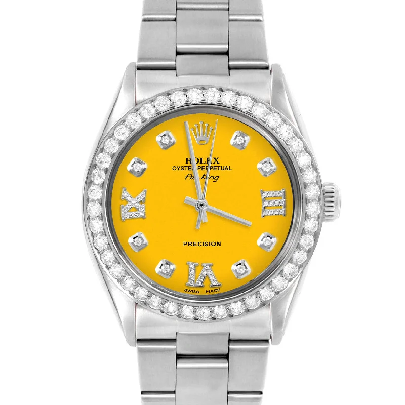 Rolex Air King 34mm | 5500-SS-YLW-8DR369-2CT-OYS