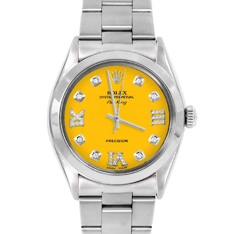 Rolex Air King 34mm | 5500-SS-YLW-8DR369-SMT-OYS