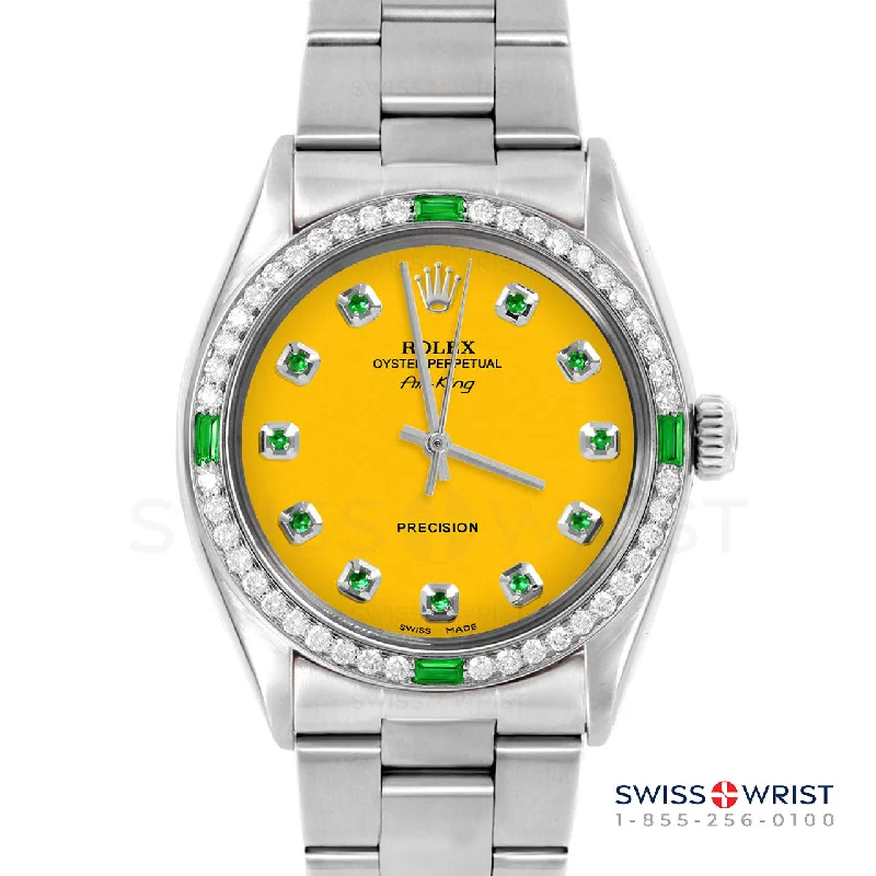 Rolex Air King 34mm | 5500-SS-YLW-EMD-AM-4EMD-OYS