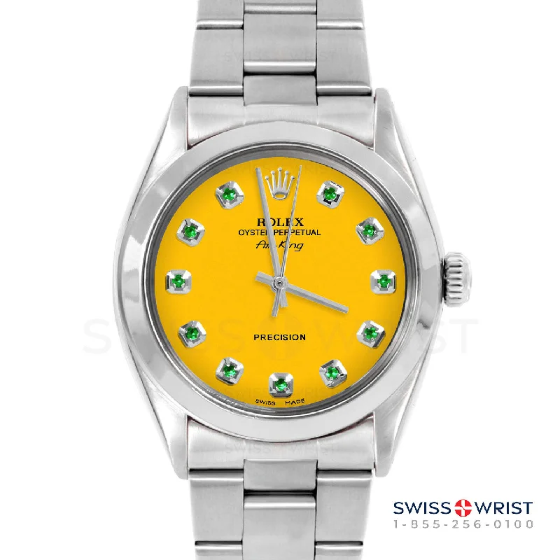 Rolex Air King 34mm | 5500-SS-YLW-EMD-AM-SMT-OYS