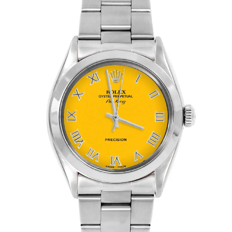 Rolex Air King 34mm | 5500-SS-YLW-ROM-SMT-OYS