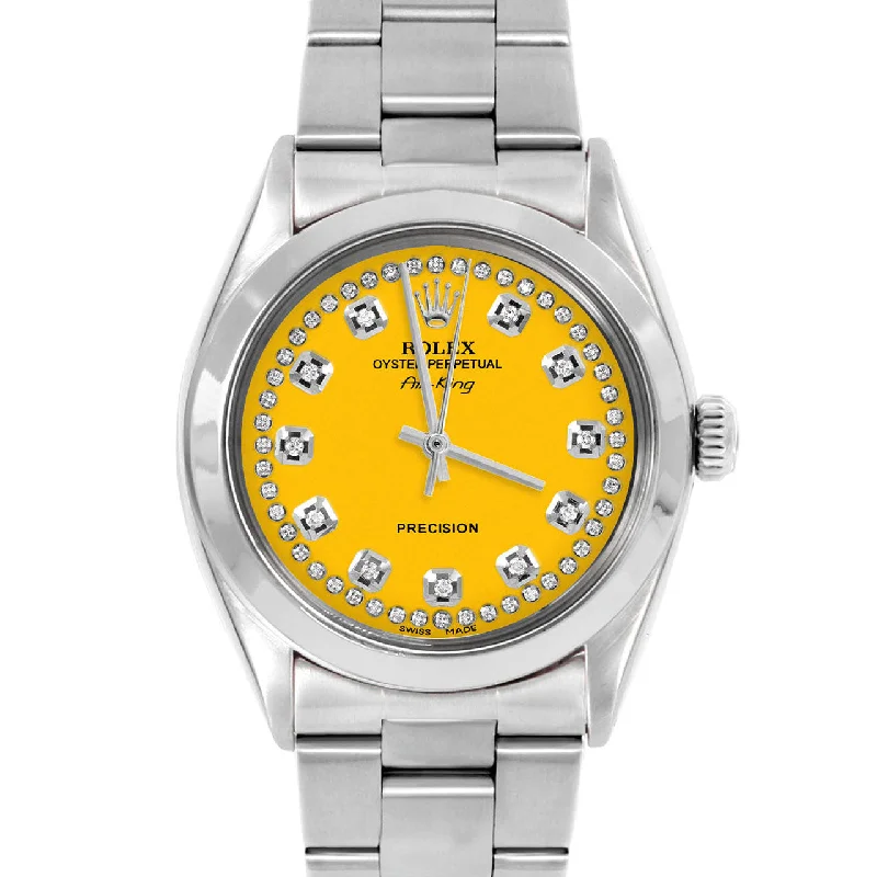 Rolex Air King 34mm | 5500-SS-YLW-STRD-SMT-OYS