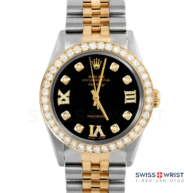 Rolex Air King 34mm | 5500-TT-BLK-8DR369-2CT-JBL