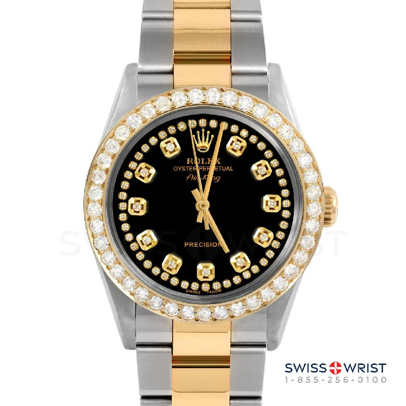 Rolex Air King 34mm | 5500-TT-BLK-STRD-2CT-OYS