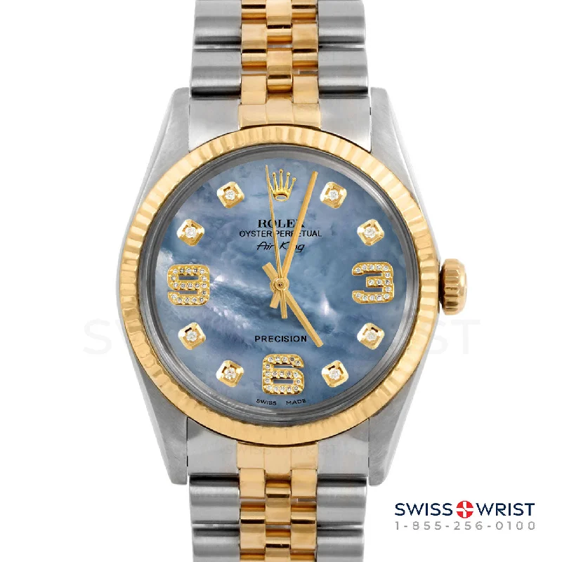 Rolex Air King 34mm | 5500-TT-BLMOP-8DA369-FLT-JBL