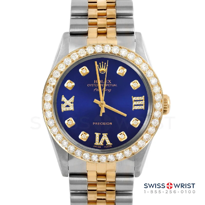 Rolex Air King 34mm | 5500-TT-BLU-8DR369-2CT-JBL