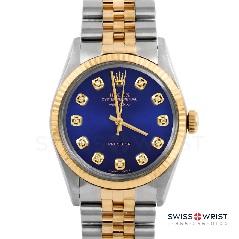 Rolex Air King 34mm | 5500-TT-BLU-DIA-AM-FLT-JBL