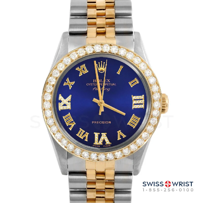 Rolex Air King 34mm | 5500-TT-BLU-RDR369-2CT-JBL