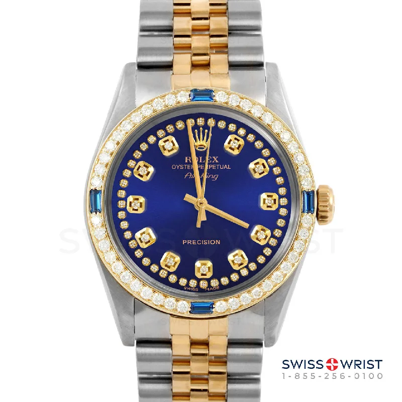 Rolex Air King 34mm | 5500-TT-BLU-STRD-4SPH-JBL