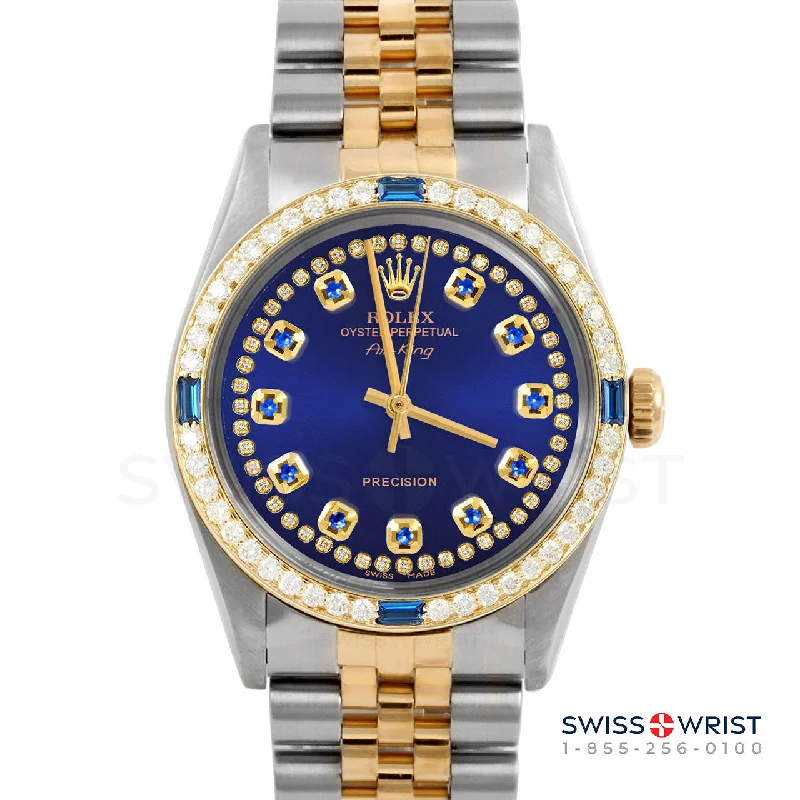 Rolex Air King 34mm | 5500-TT-BLU-STRS-4SPH-JBL