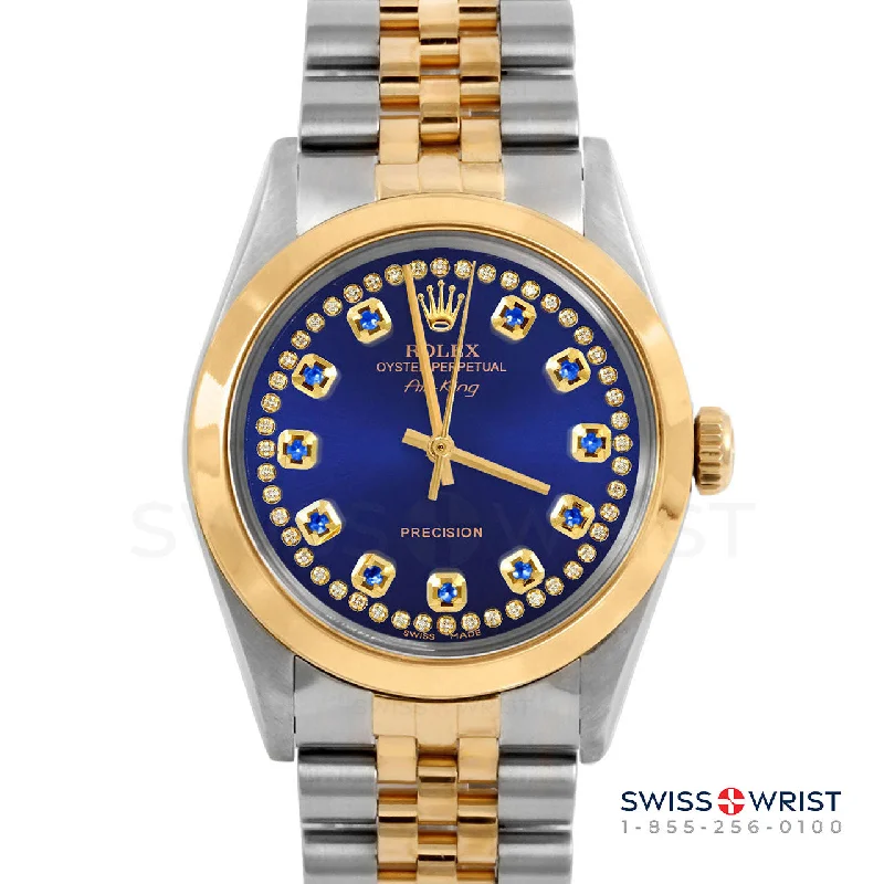 Rolex Air King 34mm | 5500-TT-BLU-STRS-SMT-JBL