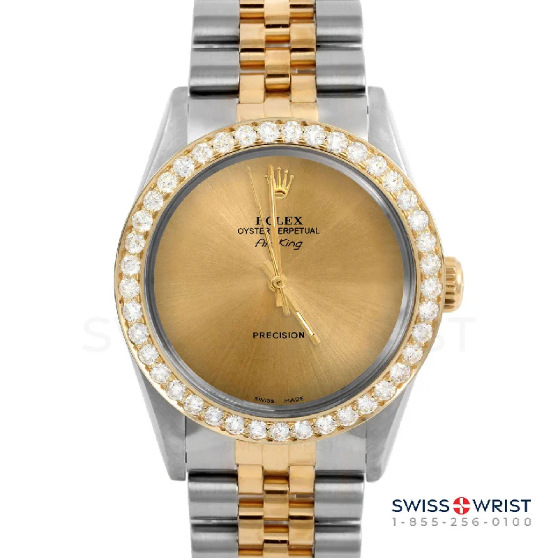 Rolex Air King 34mm | 5500-TT-CHM-NOHM-2CT-JBL