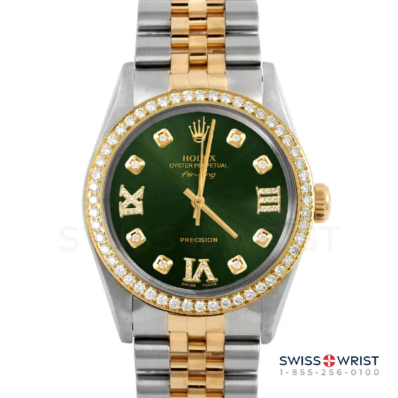 Rolex Air King 34mm | 5500-TT-GRN-8DR369-BDS-JBL