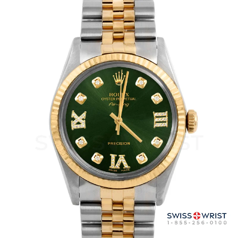 Rolex Air King 34mm | 5500-TT-GRN-8DR369-FLT-JBL