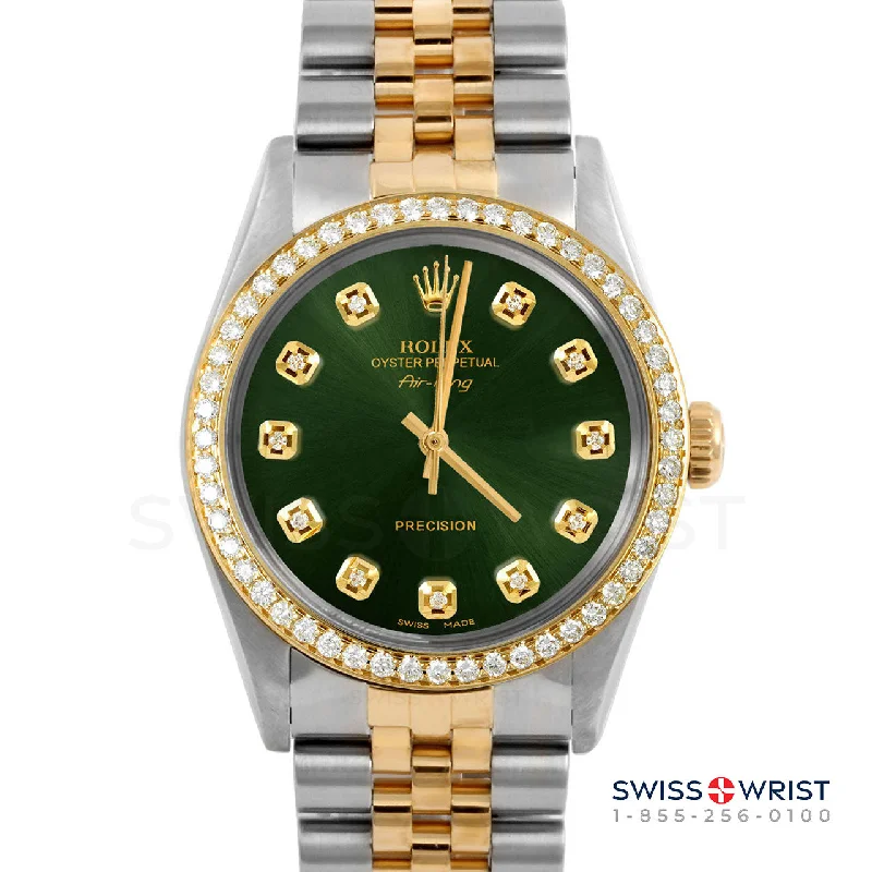 Rolex Air King 34mm | 5500-TT-GRN-DIA-AM-BDS-JBL