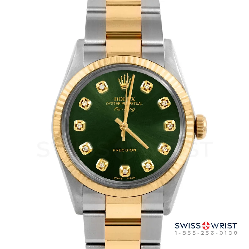 Rolex Air King 34mm | 5500-TT-GRN-DIA-AM-FLT-OYS