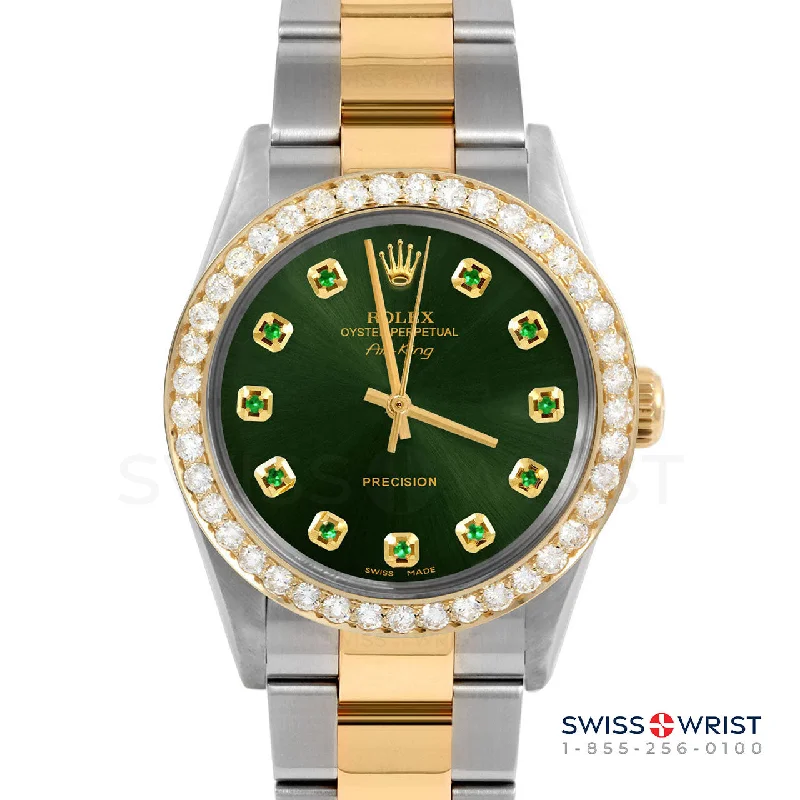 Rolex Air King 34mm | 5500-TT-GRN-EMD-AM-2CT-OYS