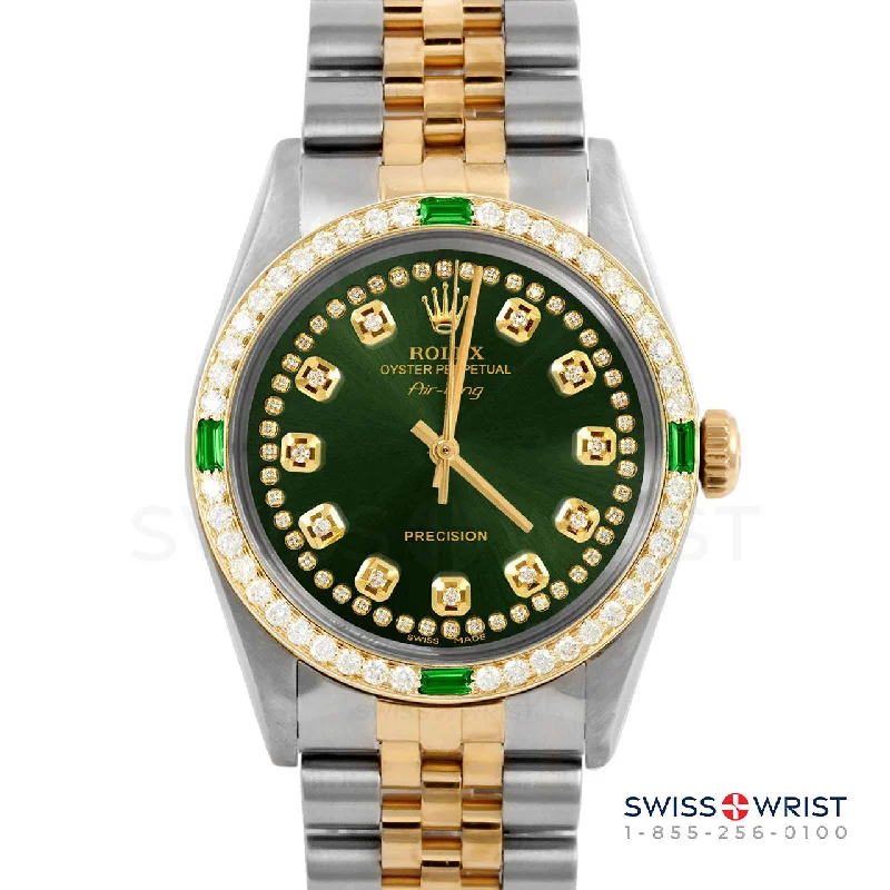 Rolex Air King 34mm | 5500-TT-GRN-STRD-4EMD-JBL