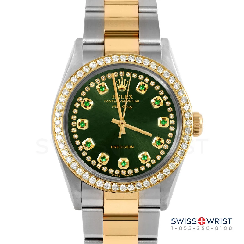 Rolex Air King 34mm | 5500-TT-GRN-STRE-BDS-OYS