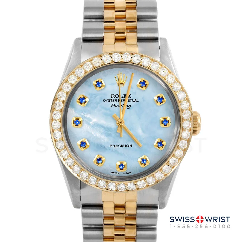 Rolex Air King 34mm | 5500-TT-LBMOP-SPH-AM-2CT-JBL