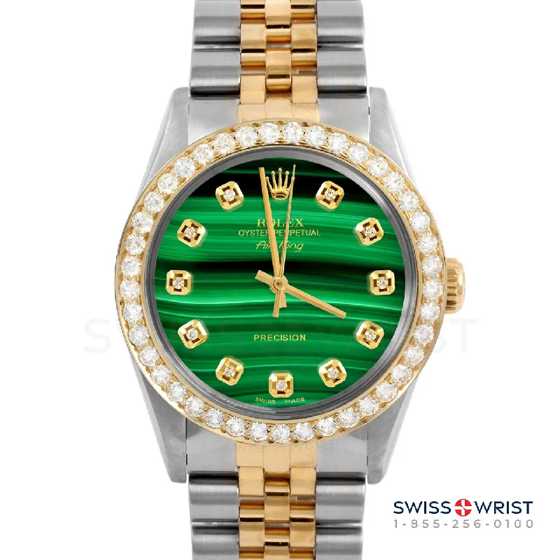 Rolex Air King 34mm | 5500-TT-MLC-DIA-AM-2CT-JBL