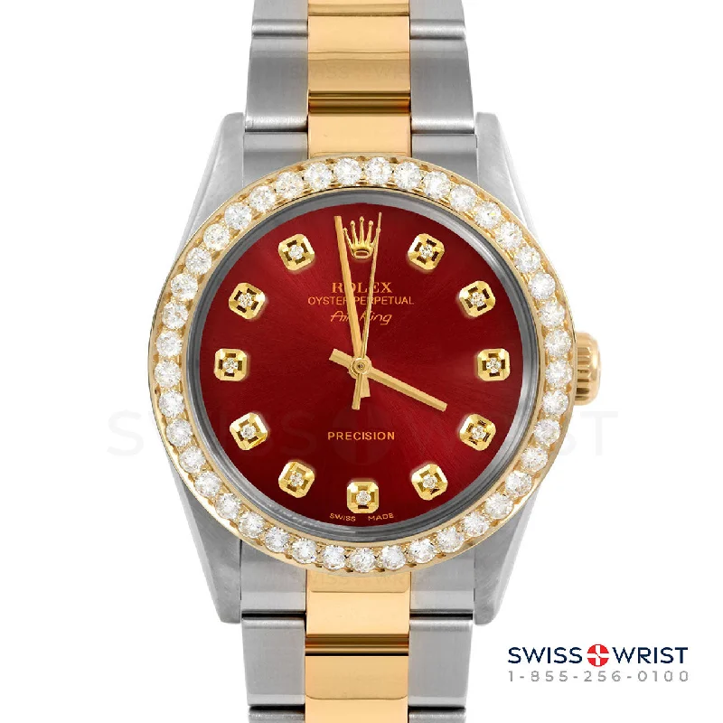 Rolex Air King 34mm | 5500-TT-RED-DIA-AM-2CT-OYS