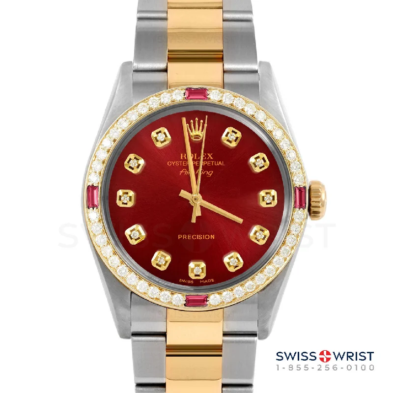 Rolex Air King 34mm | 5500-TT-RED-DIA-AM-4RBY-OYS