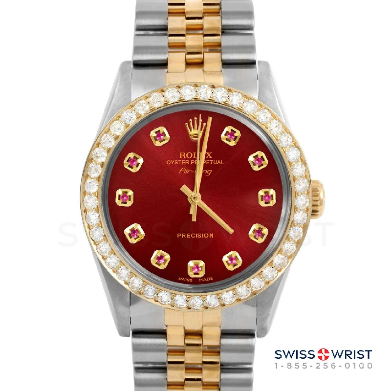 Rolex Air King 34mm | 5500-TT-RED-RBY-AM-2CT-JBL