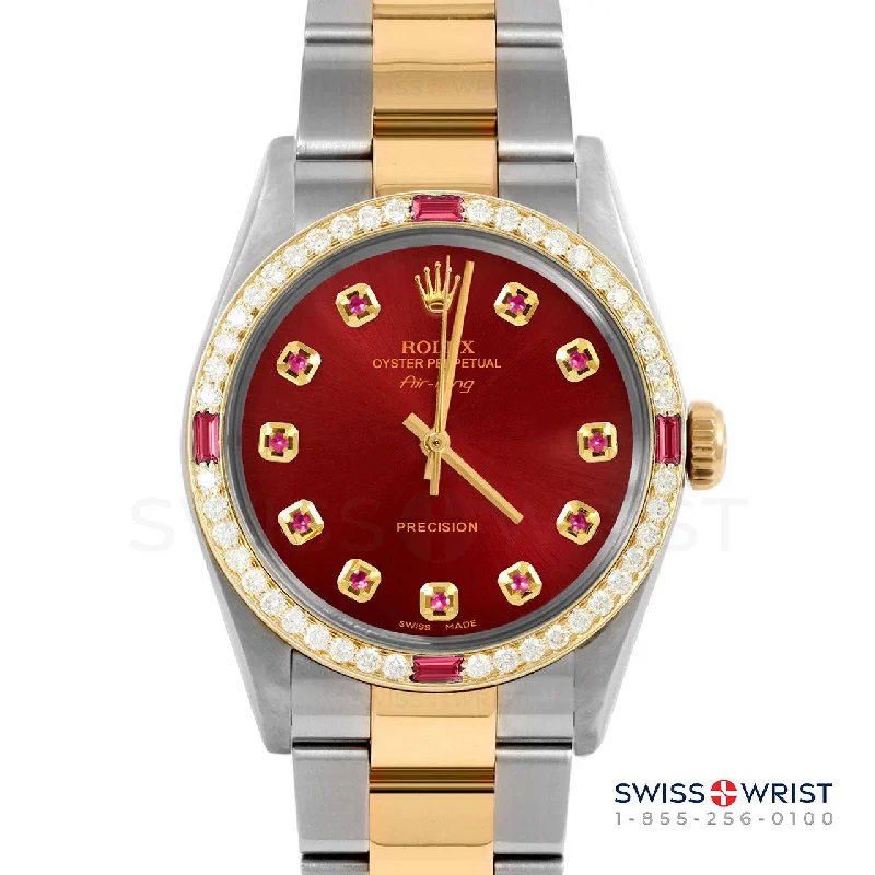 Rolex Air King 34mm | 5500-TT-RED-RBY-AM-4RBY-OYS