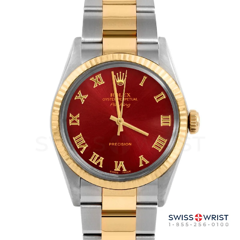 Rolex Air King 34mm | 5500-TT-RED-ROM-FLT-OYS