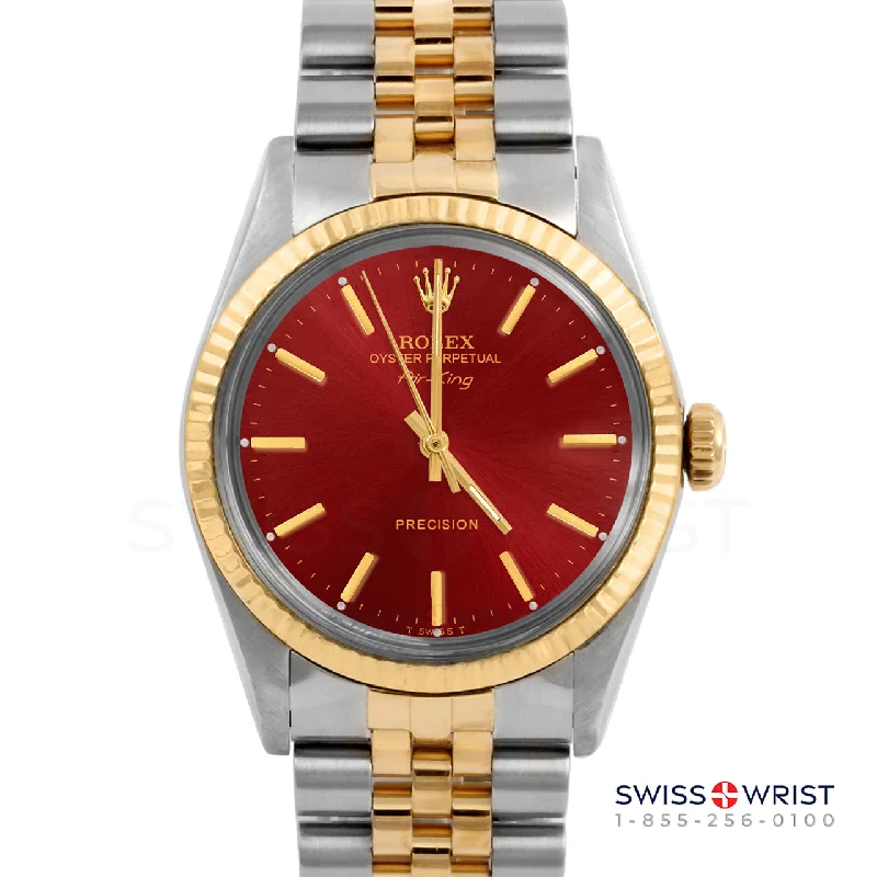 Rolex Air King 34mm | 5500-TT-RED-STK-FLT-JBL