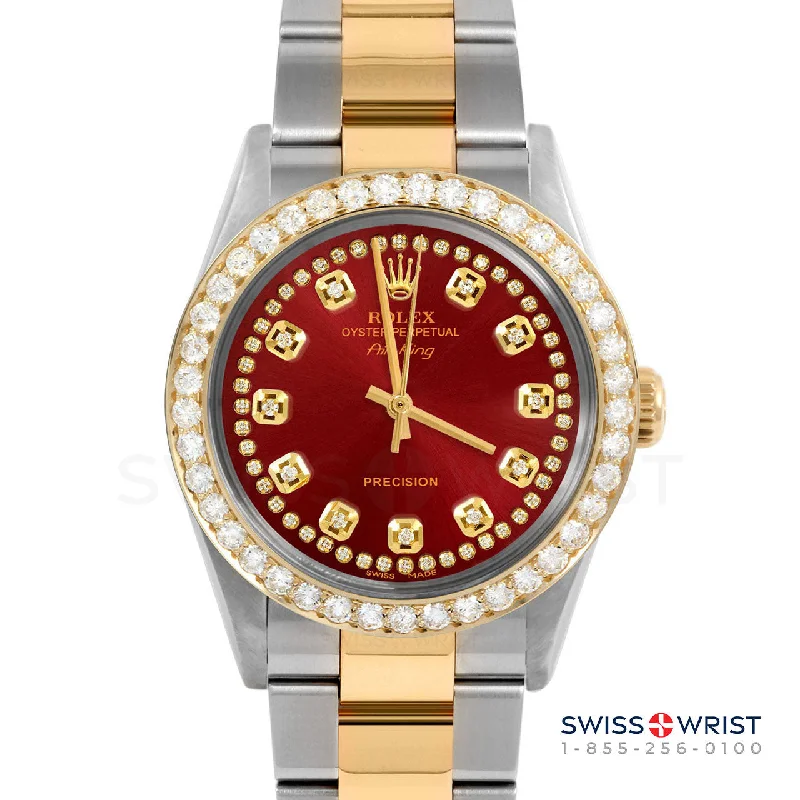 Rolex Air King 34mm | 5500-TT-RED-STRD-2CT-OYS