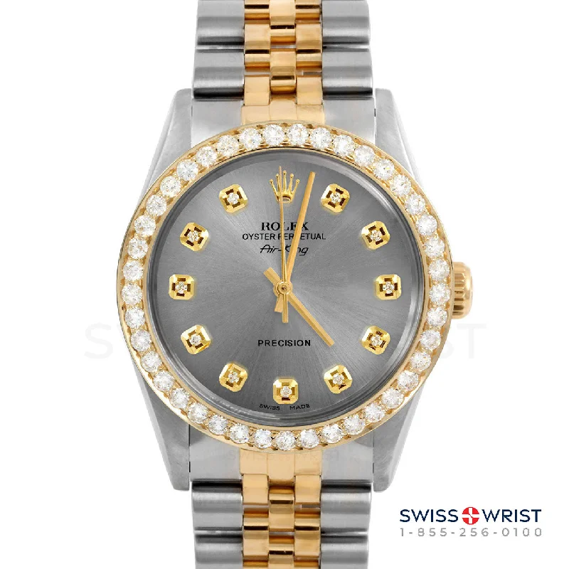 Rolex Air King 34mm | 5500-TT-SLT-DIA-AM-2CT-JBL