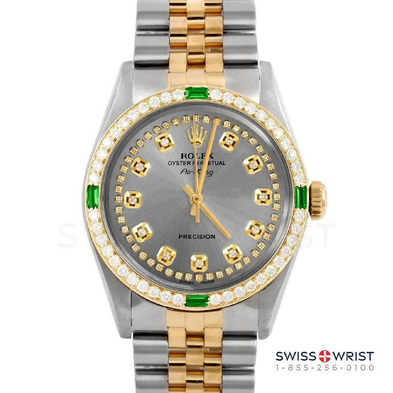 Rolex Air King 34mm | 5500-TT-SLT-STRD-4EMD-JBL