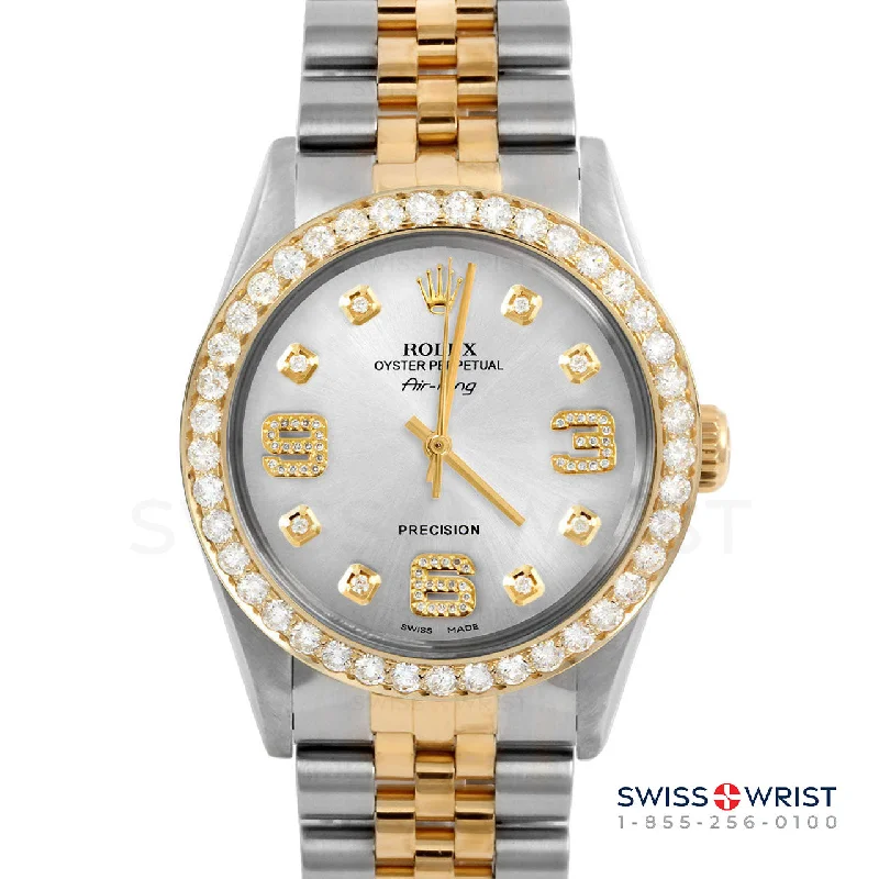 Rolex Air King 34mm | 5500-TT-SLV-8DA369-2CT-JBL