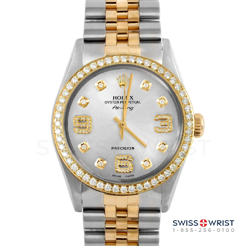 Rolex Air King 34mm | 5500-TT-SLV-8DA369-BDS-JBL