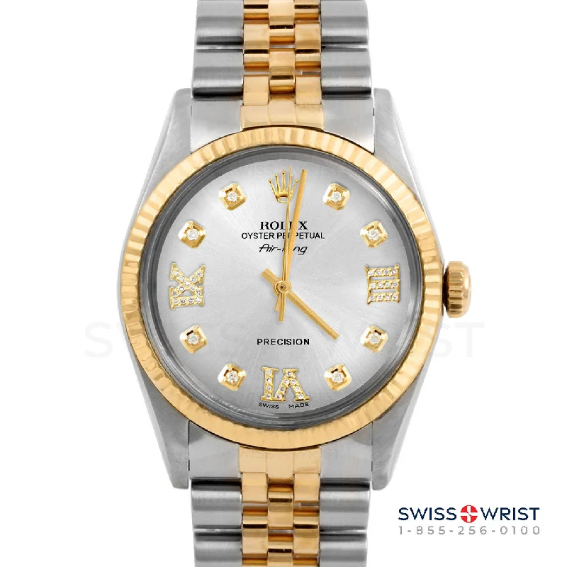 Rolex Air King 34mm | 5500-TT-SLV-8DR369-FLT-JBL