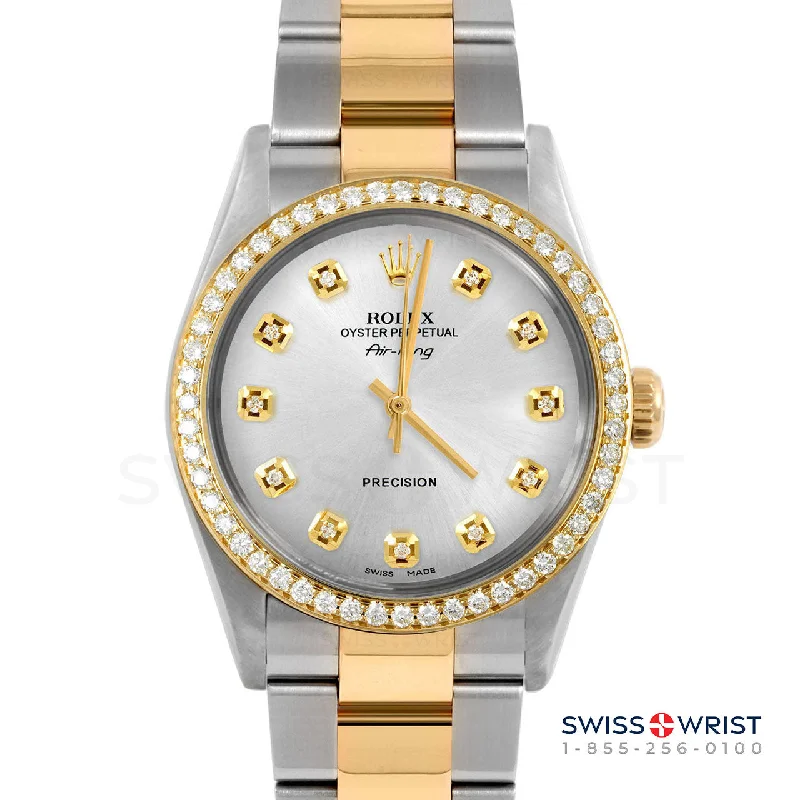 Rolex Air King 34mm | 5500-TT-SLV-DIA-AM-BDS-OYS