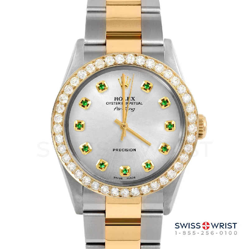 Rolex Air King 34mm | 5500-TT-SLV-EMD-AM-2CT-OYS