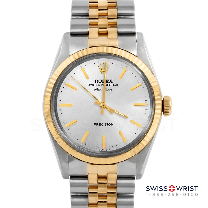 Rolex Air King 34mm | 5500-TT-SLV-STK-FLT-JBL