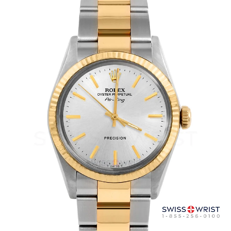 Rolex Air King 34mm | 5500-TT-SLV-STK-FLT-OYS