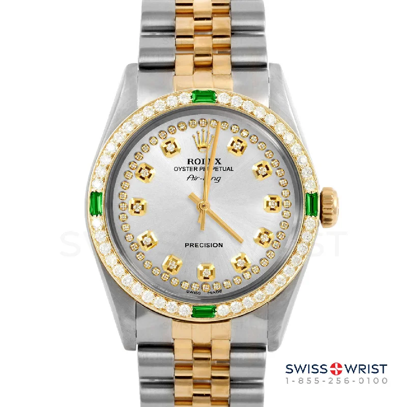 Rolex Air King 34mm | 5500-TT-SLV-STRD-4EMD-JBL