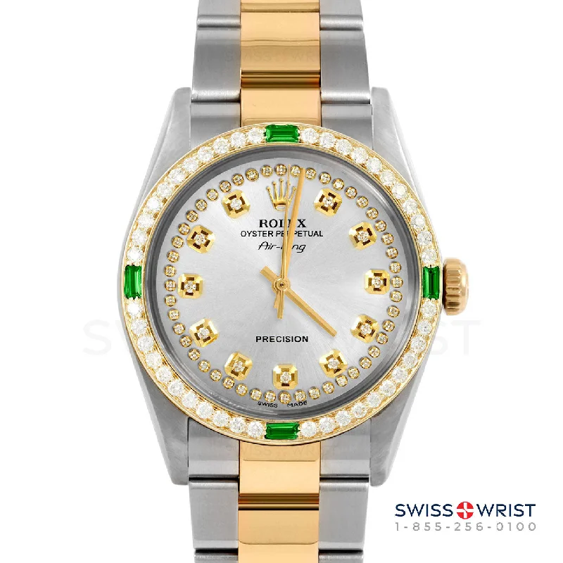 Rolex Air King 34mm | 5500-TT-SLV-STRD-4EMD-OYS