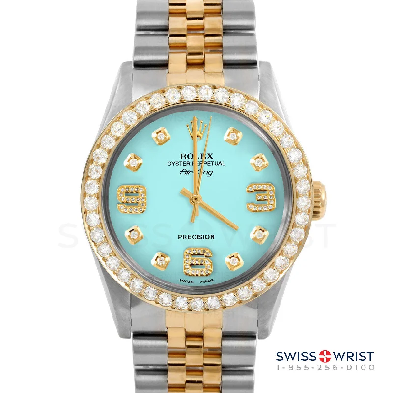 Rolex Air King 34mm | 5500-TT-TRQ-8DA369-2CT-JBL