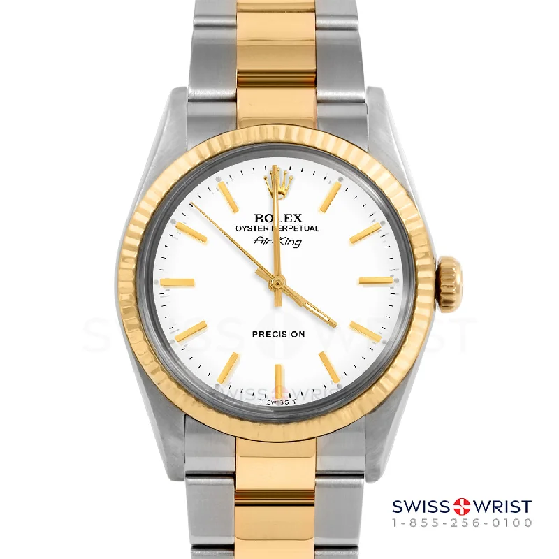 Rolex Air King 34mm | 5500-TT-WHT-STK-FLT-OYS