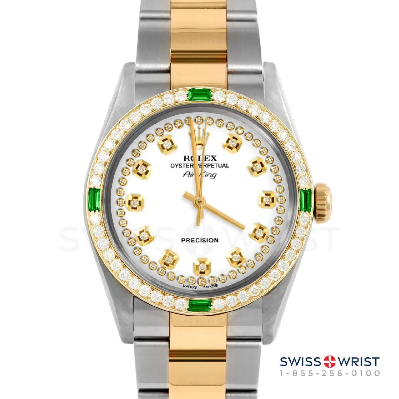 Rolex Air King 34mm | 5500-TT-WHT-STRD-4EMD-OYS