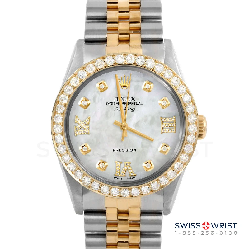 Rolex Air King 34mm | 5500-TT-WMOP-8DR369-2CT-JBL