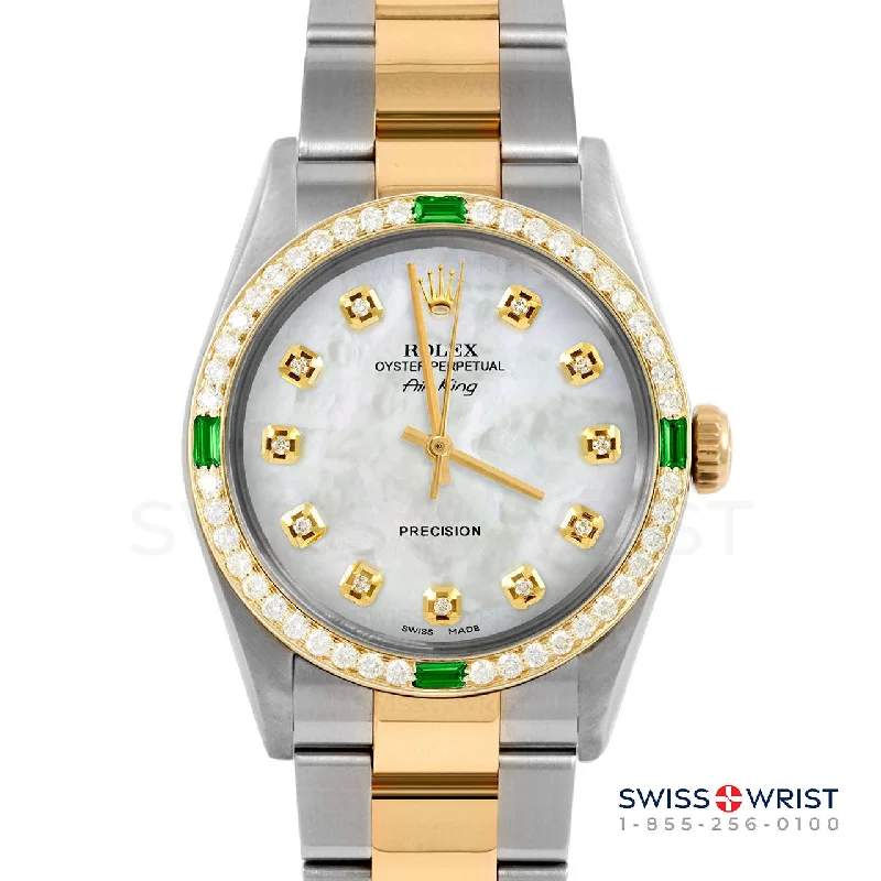 Rolex Air King 34mm | 5500-TT-WMOP-DIA-AM-4EMD-OYS