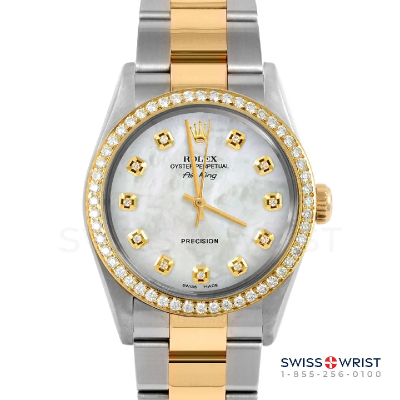 Rolex Air King 34mm | 5500-TT-WMOP-DIA-AM-BDS-OYS